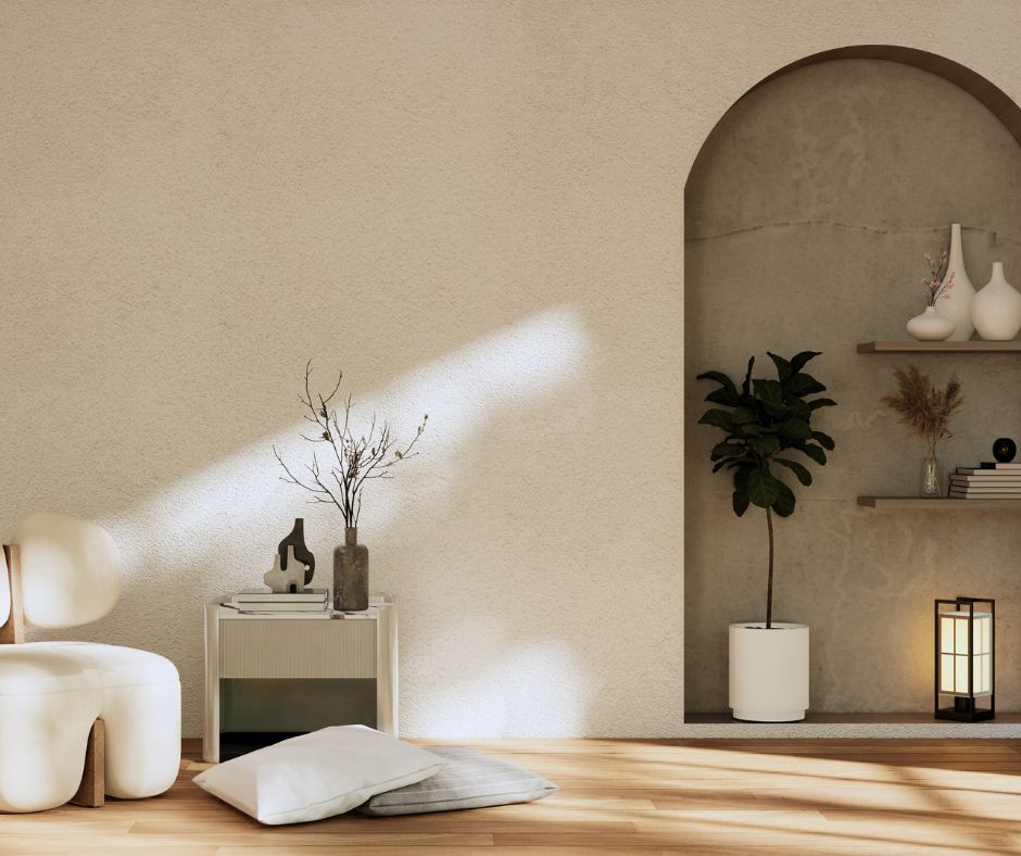 Minimalist home designed with the wabi sabi design philosophy