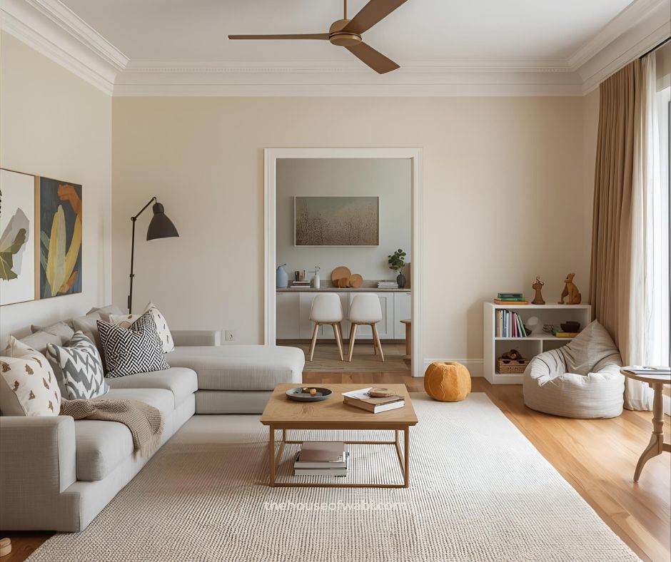 A multi-zone living room reflects 2026 lifestyle design trends